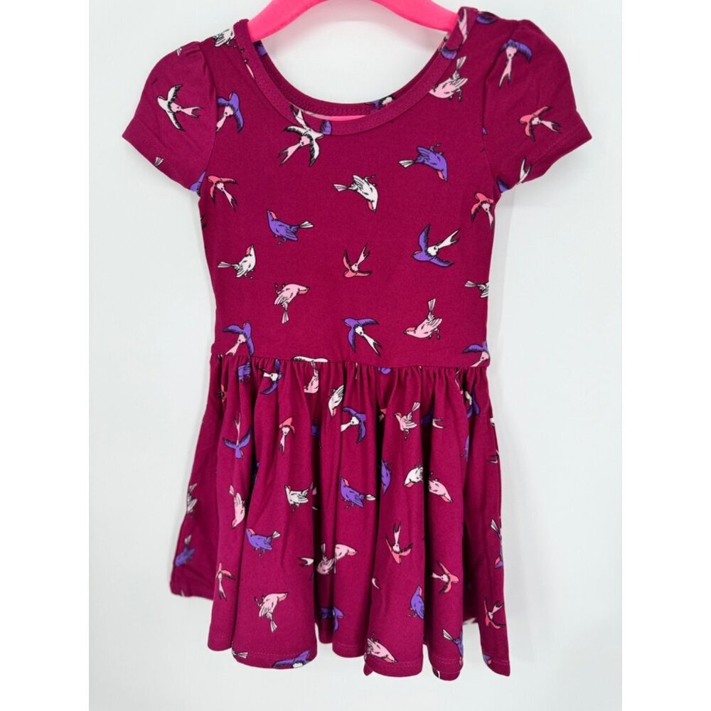 Dotdotsmile Girls Dress Size 12/24 Month Super Soft Bird Print NWT